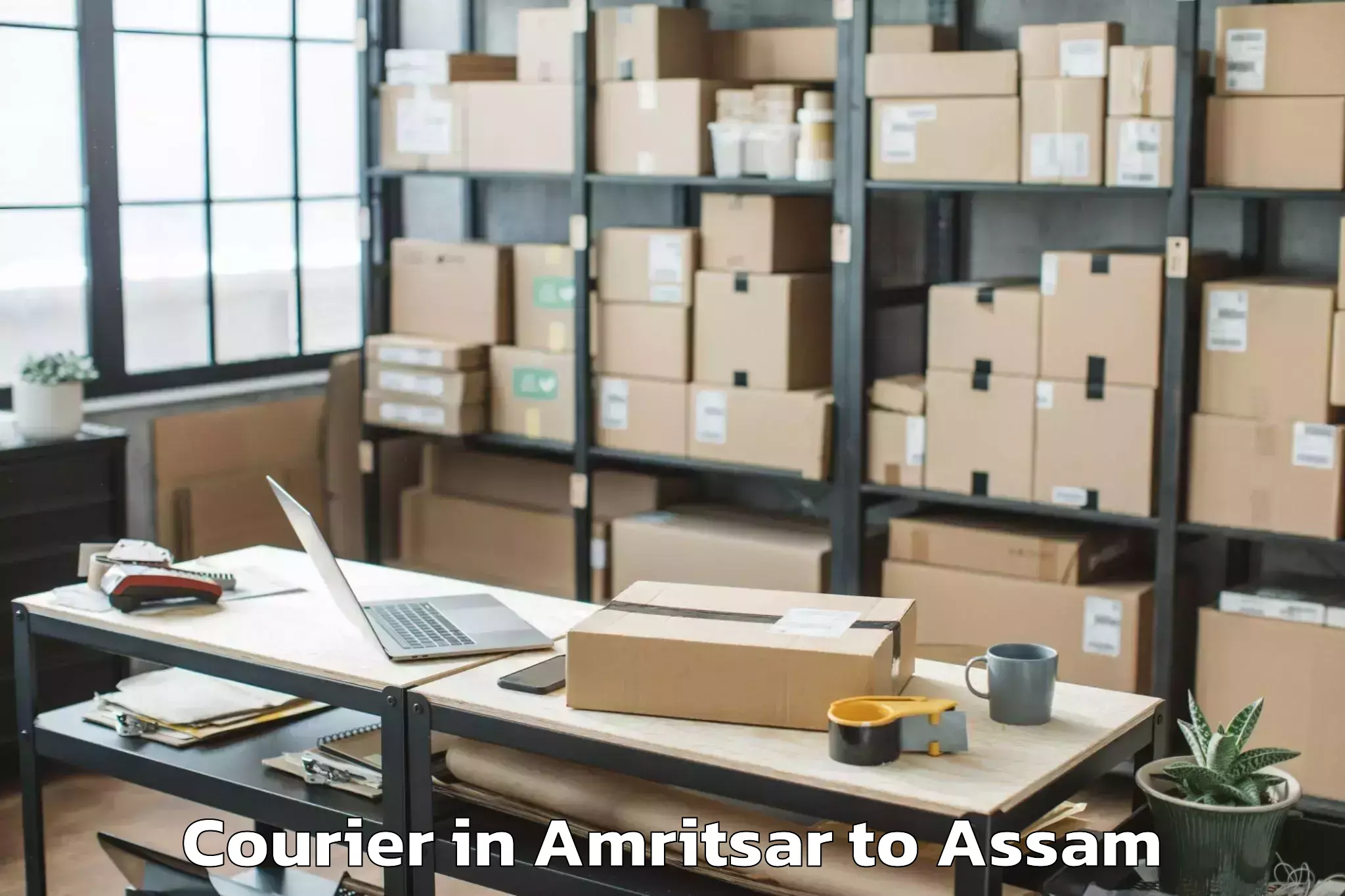 Get Amritsar to Nahorkatiya Courier